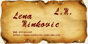 Lena Minković vizit kartica
